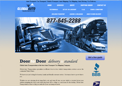 Global Auto Transportation Website Design